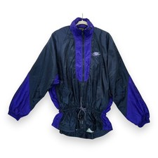 Vintage 90's Nike Black  Purple Jacket Size Medium Full Zip Hooded Women's