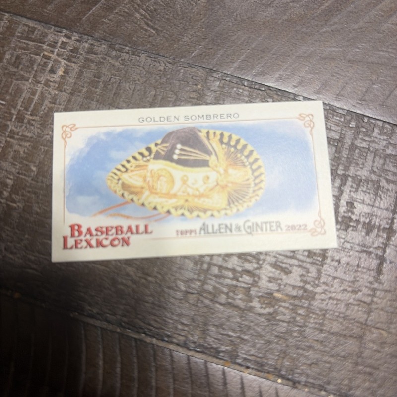 2022 Topps Allen & Ginter Mini Baseball Lexicon Golden Sombrero #BL-17 NM