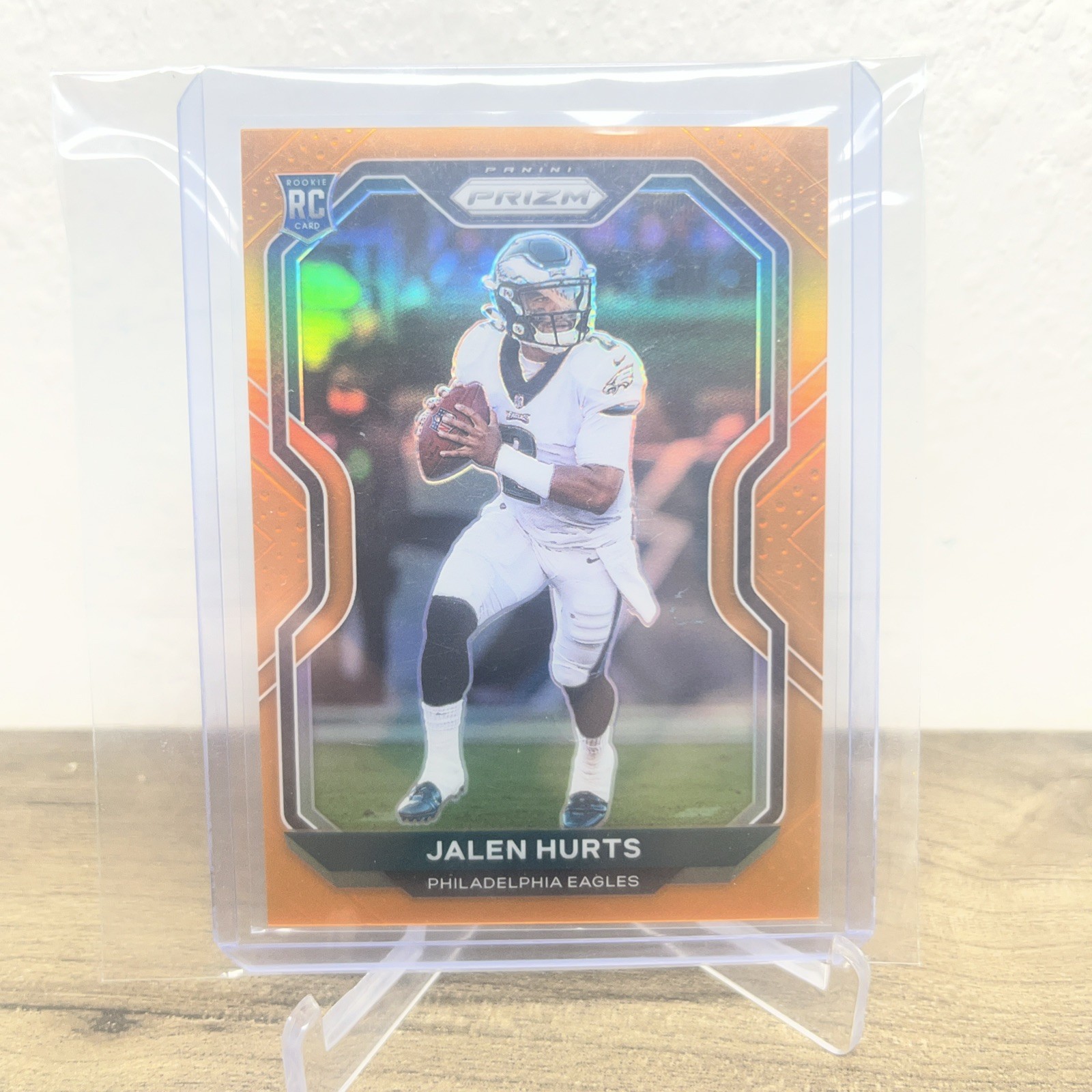 2020 PANINI PRIZM JALEN HURTS ROOKIE ORANGE RC #343! SP #’D /249!