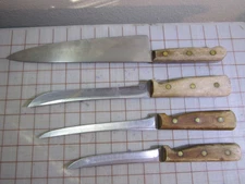 Lot of 4 vintage Chicago Cutlrey Knifes / Knife Set