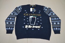 Guinness Fairisle Christmas Jumper 3XL XXXL Chest 127-132cm 50-52" 100% Cotton