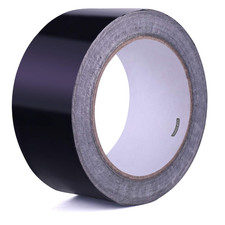 Aluminum Black Foil Tape | 50MM*20M*0.1MM | High Temp Heavy Duty Adhesive | H...