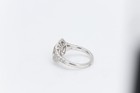 Yellow Diamond Ring 18k Gold Art Deco with Blue Sapphire (#28) 0.73 — photo 4