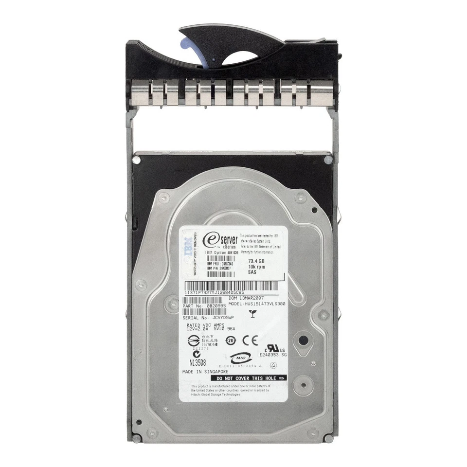 Hard Drive IBM 39R7340 26K5837 HUS151473VLS300 73GB 10K 16MB SAS 3.5'' - Image 3 of 3
