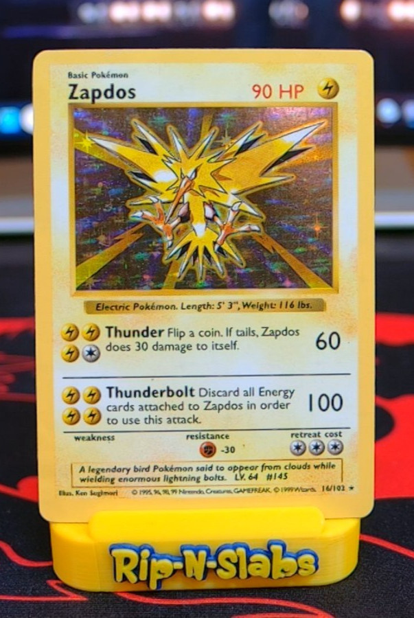 Zapdos Unlimited Holo Rare Base Set (Shadowless) 016/102 DMG