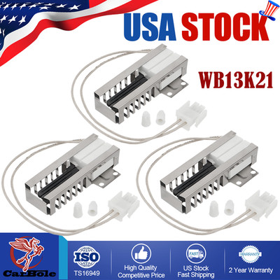 WB13K21 3PCS Oven Igniters Replacement For GE Hotpoint Kenmore Samsung Gas Range
