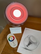 Philips Living Colors LED Lamp Light Gen 2 Remote & Manual - Working See Photos