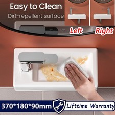 SMALL BATHROOM WALL HUNG CLOAKROOM CERAMIC COMPACT HAND WASH BASIN SINK WHITE UK