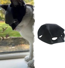Cat Bat Mask Halloween Costumes Accessories for Cats, Medium, Black