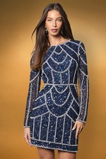 Coast Navy Mini Dress Womens Party Dresses