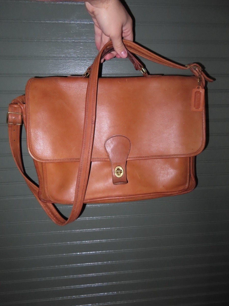 Vintage Coach Metropolitan Briefcase British Tan Style #5180 | eBay