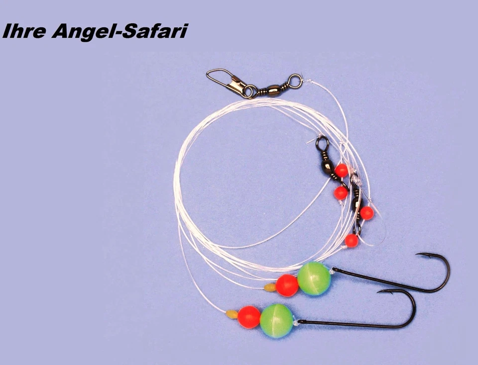 10 Zebco Brandungsvorfächer Plattfischvorfach Dorschvorfach fluoreszierend Perle - Bild 3 von 4