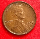 1910-P AU+ Lincoln Wheat Cent