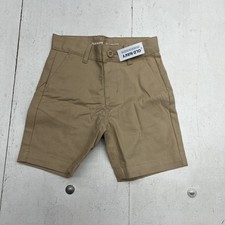Old Navy Beige Khaki Knee Length Twill Shorts Boys Size 5 NEW