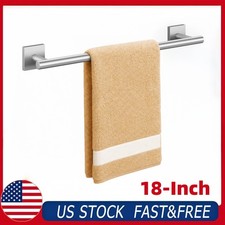 18" Bathroom Towel Rack Wall Mount, USHOWER Stainless Steel Towel Holder NEW