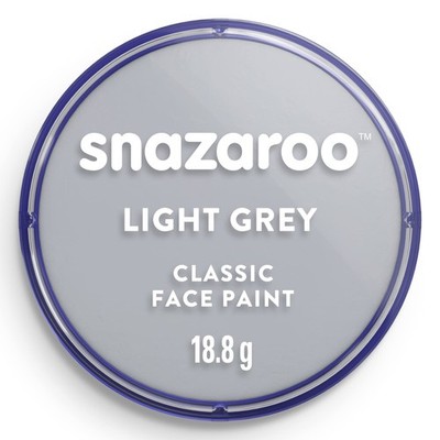 Snazaroo Classic Face and Body Paint, 18ml, Light Grey, 6 Fl Oz