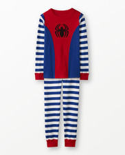 Hanna Andersson Boys Spider-Man Pajama Set Size 8 130cm Marvel Striped