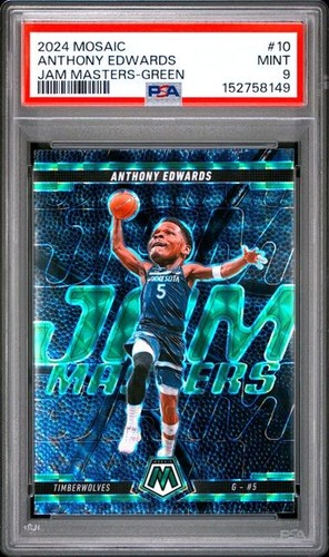 2024 Panini Mosaic Jam Masters Anthony Edwards [Green] #10 card