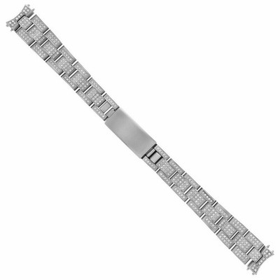 13MM STEEL 2.85CT NATURAL DIAMOND OYSTER WATCH BAND ROLEX 26MM 69190 69240 79160