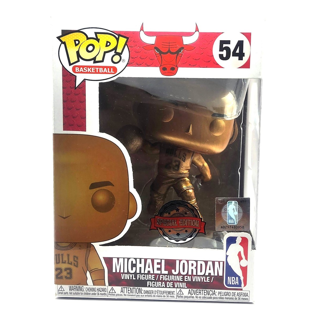 スポーツ Michael Jordan Pop! Vinyl Figure 54 Funko Pop! Basketball: Michael Jordan #54 – Chalice Collectibles