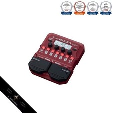 ZOOM B1 FOUR Bass Multi-Effets Processor Red 65 Effects 9 Amp Models Looper