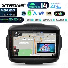 Autoradio Android 4/64gb Stereo Auto Jeep Renegade 2015-2020 GPS CarPlay DAB+ - Miniatura 2