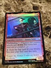 ZUKO, EXILED PRINCE Magic MTG Avatar The Last Airbender Foil