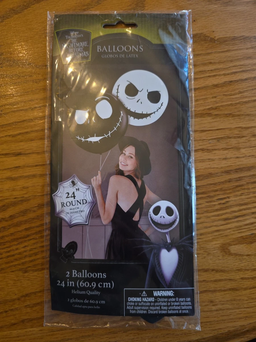 Globos De Látex De Jack Skellington – Decoración Halloween Y Pesadilla Antes De Navidad (Amscan)