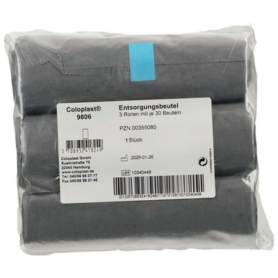 COLOPLAST Entsorgungsbtl.grau 3 Rol.a.30 St.9806, 90 St PZN 00355080