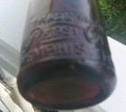 Very RARE Early 1900's Amber Pepsi-Cola Bottle with Slug Plate, Memphis, Tenn. — photo 7