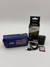 Sony HDR-CX220 Digital HD Handycam Camcorder Video Camera Blue Bundle