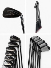 TaylorMade Stealth Black Iron Set 5-PW+AW KBS Max MT 85g Stiff Steel Mens RH