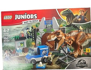LEGO Juniors Jurassic World T. rex Breakout 10758 150 Pieces Age 4-7