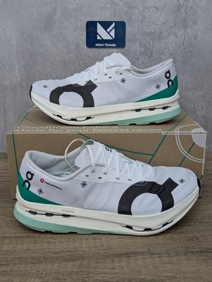 On Cloudboom Echo 3 Damen UK7,5 Undyed-White/Mint Laufschuhe Turnschuhe Neu  