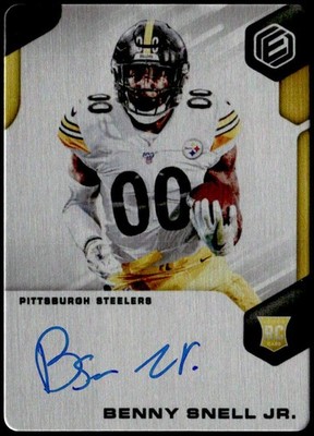 2019 Panini Elements #195 Benny Snell Jr. #/150 Rookie Auto E1