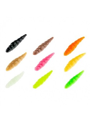 Akara Trout Time Dolly 4,5cm 10 Stück Forelle Gummiköder Shrimp Duft Raubfisch