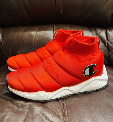 Champion Rally Flux Red Mid Sock Slip On Sneakers Men’s Size 11.5 Athletic