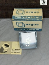 Argus Pre-Viewer II for 35mm Color Slides & 127 Slides No. 673 Made in USA 1960s