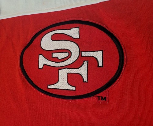 Rare! Authentic 49ERS Big Logo Starter Long Sleeve Sweater size Large - Picture 2 of 8