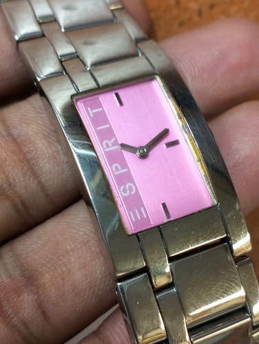 Esprit Quartz Simple Pink Dial 5235 Women's All Original Vintage Watch - Picture 3 of 15