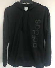 Adidas Women  s Athleisure Sweatshirt Hoodie Black Size Small and Medium
