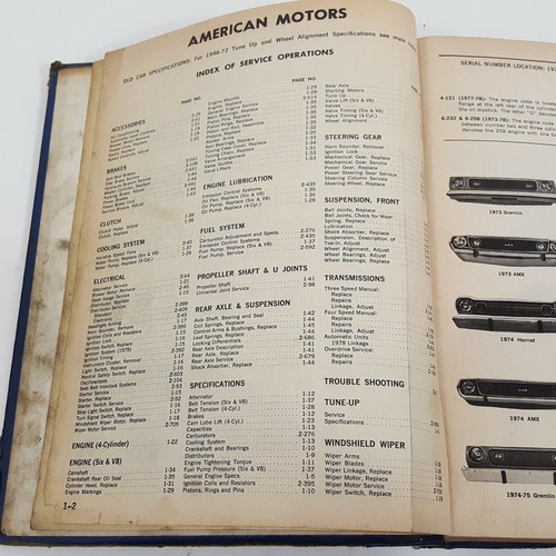 Auto Repair Manual Motor American Domestic Prof Trade Edition 1978 Garage - Picture 6 of 10