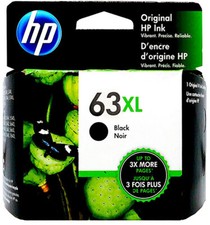 HP 63XL Black Ink Cartridge F6U64AN NEW GENUINE