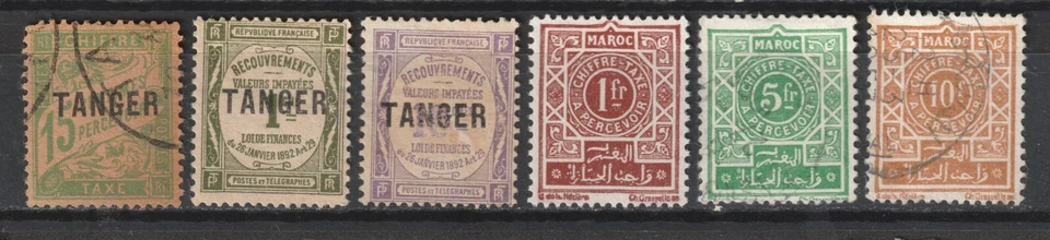 France off-Morocco Lot 20: (Stamp details below) Scott 2023 Catalog Value $37.70 Foto 4 de 4