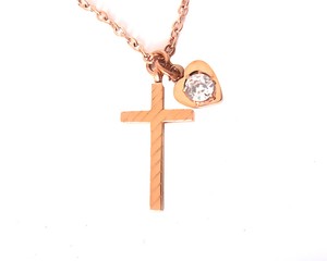 baptism cross necklace girl