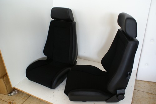 ASIENTOS RECARO TELA PIEL OPEL MANTA Y CUBO VIEJO RARO - Imagen 3 de 6