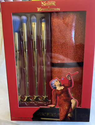 Make Up Revolution Shrek Fairy Godmother Magic Wand Brush Set w/ Carry Case NIB