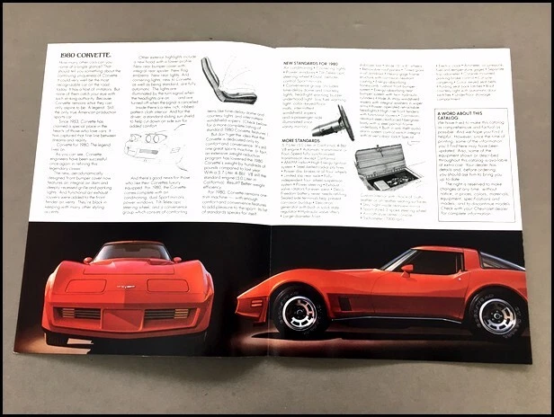 1980 Chevrolet Corvette Original Car Sales Brochure Catalog Foto 2 de 4