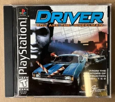 Driver PS1 PlayStation 1 + Reg Card Black Label - Complete CIB