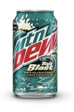 Mountain Dew Baja Blast 355ml Soda 12 Cans: 